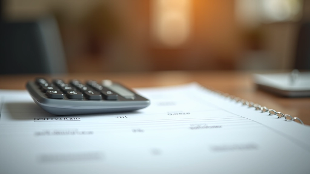 Zápisník s tabulkou pracovních hodin a kalkulačkou