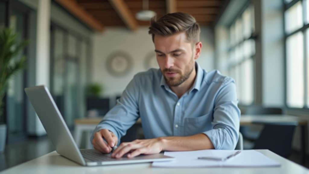 Osoba pracující na notebooku s tabulkami a finančními údaji na obrazovce